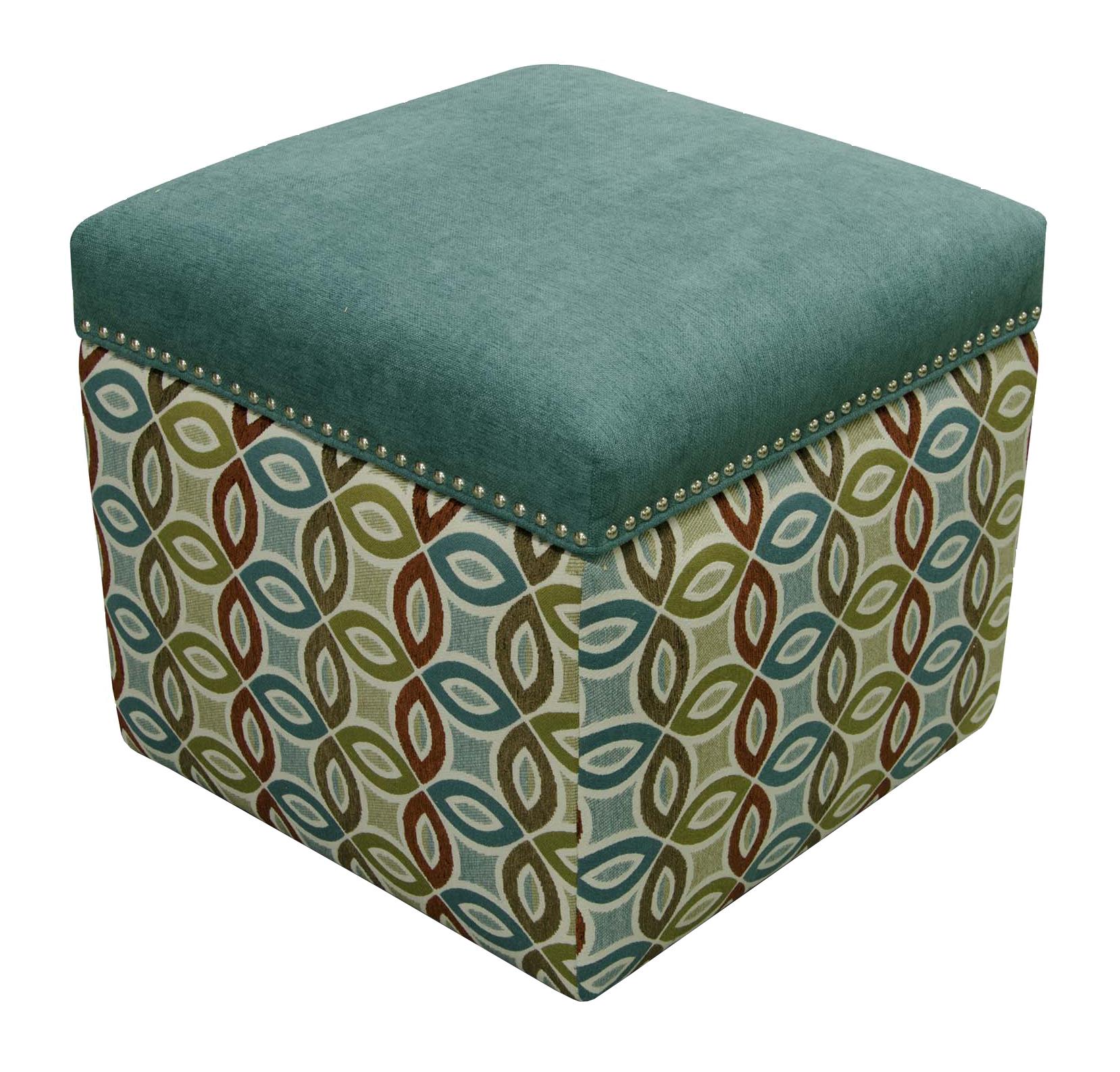 England 2F00/N Series 2F0081N Storage Ottoman with Nailhead Trim